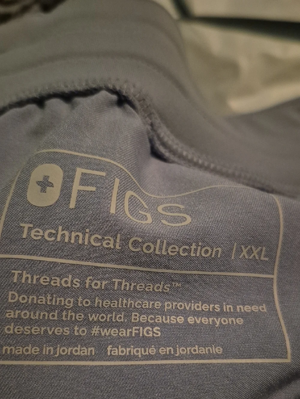 Figs Light Blue Zamora Jogger Scrub Pants SZ.XXL - Picture 7 of 8